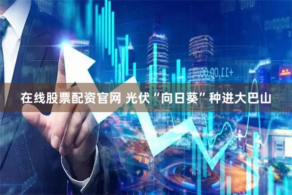 在线股票配资官网 光伏“向日葵”种进大巴山
